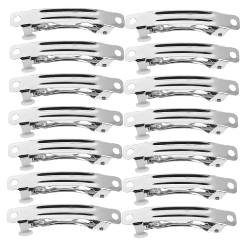 FIXOSHEE 20 Stück Teiliges Dicke Haarspangen mit Zuverlässigem Federverschluss Kleine DIY Haarclips für Mädchen Schonende Haarschutz Klemmen zum Basteln und Styling Leicht und Tragbar von FIXOSHEE