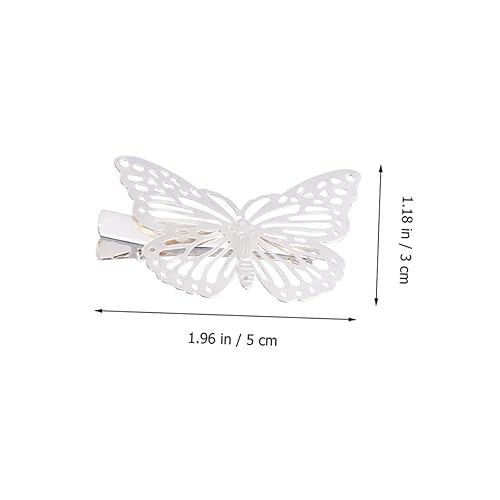 FIXOSHEE 20 Stück Teiliges Haarschmuck Schmetterlingsform Filigrane Haarspangen in Silber Haarklammern für Damen und Mädchen Eleganter Kopfschmuck für Alltag Party und Festlichkeiten von FIXOSHEE