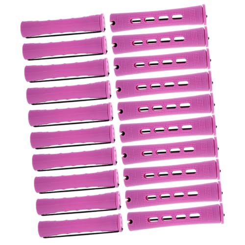 FIXOSHEE 20 Stück Teiliges Haarstyling Robustem Abs Selbsthaftende Lockenwickler für Schonendes Hitzefreies Lockenstyling Geeignet für Frauen Männer und Verschiedene Haartypen Praktische von FIXOSHEE