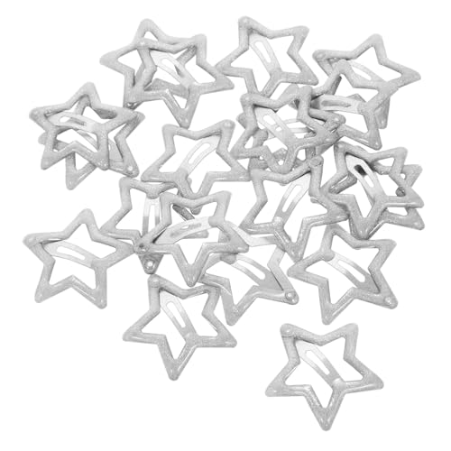 FIXOSHEE 20 Stück Teiliges Metall Haarspangen Sternform Kleine Haarklammern für Mädchen Jahre Kurze Haare Rutschfest Süße Haarschmuck Damen Vielseitig Einsetzbar Robust Langlebig von FIXOSHEE