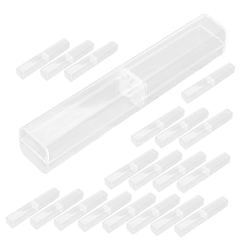 FIXOSHEE 20 Stück Teiliges Transparentes PVC Stifteetui Klare Aufbewahrung für Kugelschreiber Füller und Signierstifte Elegantes Federmäppchen für Schule Büro und Geschenk Vielseitig und von FIXOSHEE