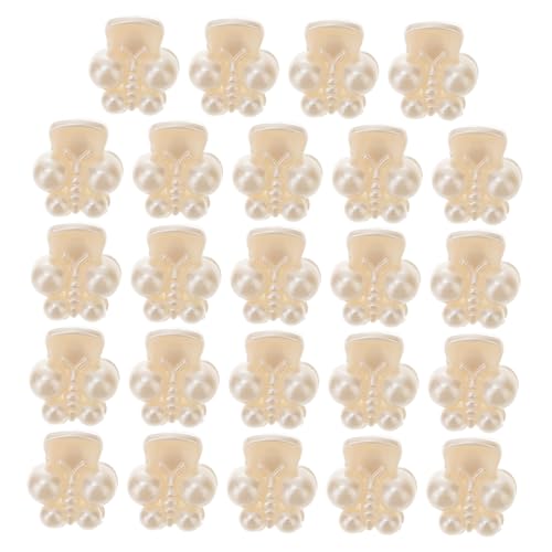FIXOSHEE 24 Stück Teiliges Mini haarspangen mit Perlen Blumen Schmetterlingsdesign Stilvolle Haarklammern für Mädchen und Damen Modisches Haarstyling zubehör Vielseitig Kombinierbar von FIXOSHEE