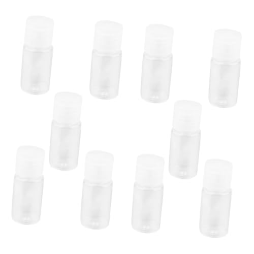 FIXOSHEE 24 Stück Teiliges Reise lotionflaschen aus Transparentem Kunststoff Nachfüllbare Kosmetikspender mit Drehverschluss und Klappdeckel für Emulsion Shampoo Handcreme und Hautpflege von FIXOSHEE