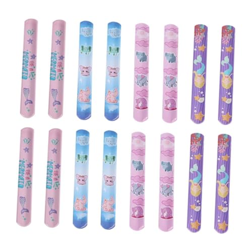 FIXOSHEE 25 Stück Teiliges PVC Schnapparmband mit Buntem Cartoon Design Verstellbare Armbänder als Mitgebsel für Jungen und Mädchen für Kindergeburtstag und Partygeschenke von FIXOSHEE