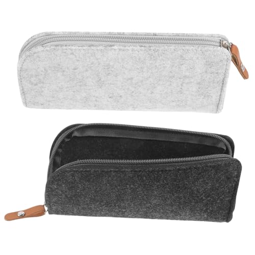 FIXOSHEE 2Stücke Filztasche mit Reißverschluss Tragbare Bleistifttasche Organizer für Schreibwaren Leicht und Langlebig Geeignet für Schule und Büro FIXOSHEE 2Stücke Filztasche mit Reißverschluss Tragbare Bleistifttasche Organizer für Schreibwaren Leicht und Langlebig Geeignet für Schule und Büro von FIXOSHEE