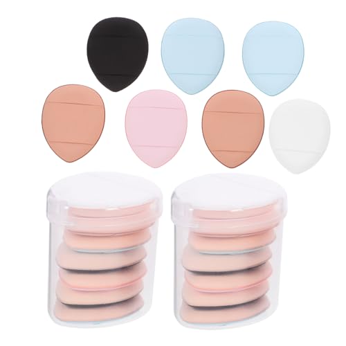 FIXOSHEE 3 Boxen Mini Fingerpuderquaste für Präzises Make Up Weiche Hautfreundliche Puderquaste für Concealer und Foundation Kompakt und Vielseitig für Unterwegs für Damen von FIXOSHEE