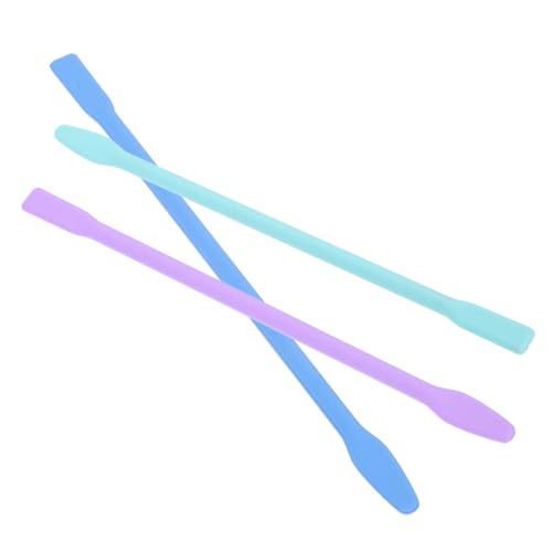 FIXOSHEE 3 Stück Silikon Beauty Stick Masken Rührstab Gesichtsmaske Applikator Wiederverwendbar Glatt und Leicht zu Reinigen für DIY Gesichtspflege Anwendungen von FIXOSHEE