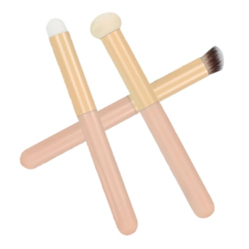 FIXOSHEE 3 Stück Teiliges Concealer mit Schwamm und Pinsel Applikatoren Weiche Borsten für Gleichmäßige Abdeckung Vielseitig Einsetzbar für Präzises Make Up bei Frauen von FIXOSHEE