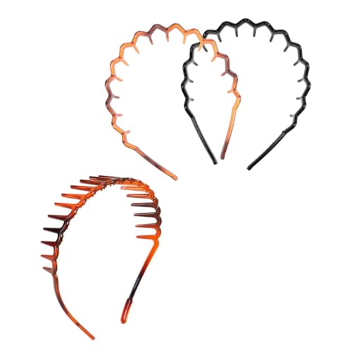 FIXOSHEE 3 Stück Teiliges Haarschmuck aus Rutschfestem Hochwertigem Harz mit Gezahntem Design Modische Haarreifen für Damen und Herren für Sport Outdoor Alltag und Vielseitige Styles von FIXOSHEE