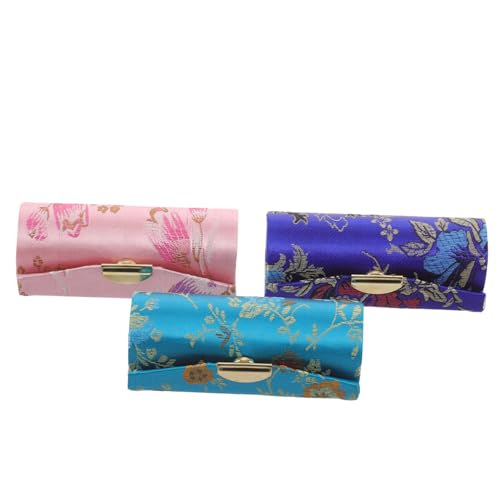 FIXOSHEE 3 Stück Teiliges Lippenstifthalter mit Knopfverschluss Kompakter Reise Kosmetikbeutel im Chinesischen Stil Leichter Lippenstift Organizer für Damen für Urlaub Party Alltag FIXOSHEE 3 Stück Teiliges Lippenstifthalter mit Knopfverschluss Kompakter Reise Kosmetikbeutel im Chinesischen Stil Leichter Lippenstift Organizer für Damen für Urlaub Party Alltag von FIXOSHEE