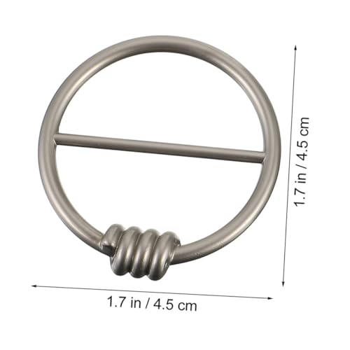 FIXOSHEE 3 Stück Teiliges Metall Rundclips für Damen T Shirt Schal Ring Schmuck Clips zum Binden Geeignet für Seidenschals Hüte Vielseitig Einsetzbar bei Hochzeit Party Alltag von FIXOSHEE
