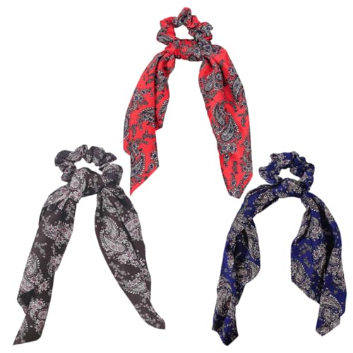 FIXOSHEE 3 Stück Teiliges Retro Haar Scrunchies mit Langem Chiffon Schal Modische Ponytail Haargummis für Damen Elastische Haarringe für Dünnes und Dickes Haar Farblich Zufällige Farbe FIXOSHEE 3 Stück Teiliges Retro Haar Scrunchies mit Langem Chiffon Schal Modische Ponytail Haargummis für Damen Elastische Haarringe für Dünnes und Dickes Haar Farblich Zufällige Farbe von FIXOSHEE
