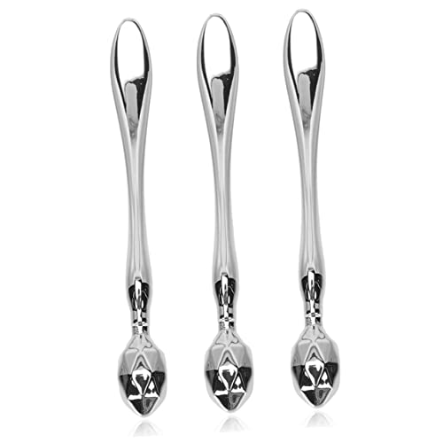 FIXOSHEE 3 Stück Teiliges Silberne Metall augenmassagewerkzeuge mit Löffel ende für Bessere Augencremeaufnahme und Tägliche Anwendung zur Augenpflege und Entspannung bei Ermüdung von FIXOSHEE