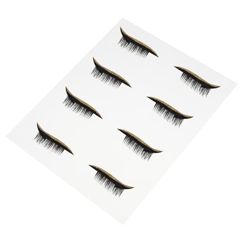 FIXOSHEE 4 Paare Wasserdichte Selbstklebende Eyeliner Tape Sticker mit Glitzer Einfache Anwendung Augenform für Langanhaltendes Perfektes Augen Make Up von FIXOSHEE