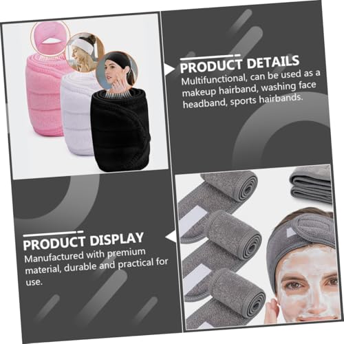 FIXOSHEE 4 Stück Elastische Damen Stirnbänder verstellbar Vielseitig Verwendbar für Sport Yoga und Gesichtsreinigung in klassischem Design von FIXOSHEE