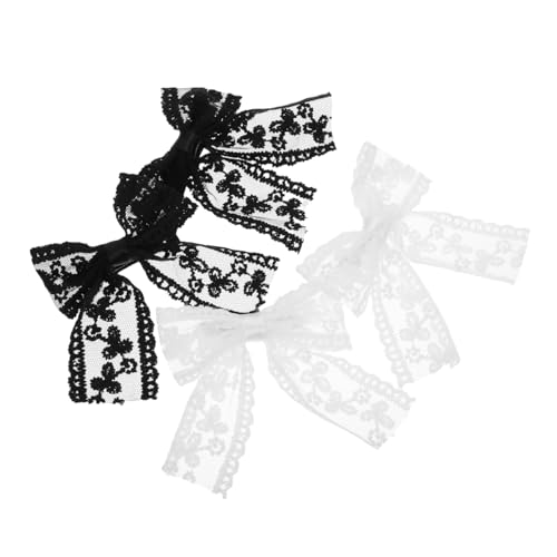 FIXOSHEE 4 Stück Elegante Spitzen haarnadeln Schleifenmotiv Stilvolle Haarschmuck accessoires für Damen Vielseitig Einsetzbar für Haarlängen Modischer Akzent für Besondere Anlässe von FIXOSHEE