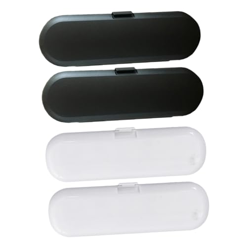 FIXOSHEE 4 Stück Elektrische Zahnbürsten Reiseetui Teiliges Staubdichtes Robustes Aufbewahrungsbox für Outdoor Camping Familie Kompakt Tragbar Organizer von FIXOSHEE
