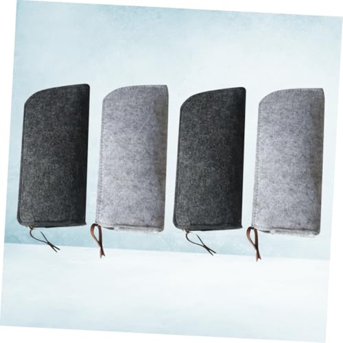 FIXOSHEE 4 Stück Filz Stifteetui Dunkelgrau Multifunktionaler Kosmetiktasche und Schreibwaren Organizer Kratzfest Geräumig für Stifte Make up und Kleinteile FIXOSHEE 4 Stück Filz Stifteetui Dunkelgrau Multifunktionaler Kosmetiktasche und Schreibwaren Organizer Kratzfest Geräumig für Stifte Make up und Kleinteile von FIXOSHEE