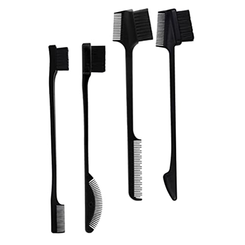 FIXOSHEE 4 Stück Teiliges Augenbrauen kamm Doppelseitig aus Langlebigem Material Kompakt und Handlich für Präzises Styling Geeignet für Damen und Herren für Tägliches Make up und von FIXOSHEE