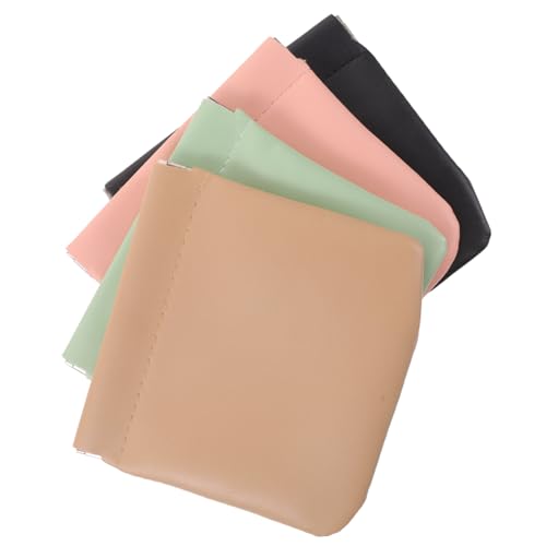 FIXOSHEE 4 Stück Teiliges Große Automatische Schließung Tragbare Lippenstift Organizer Schminkbeutel für Damen Reise Make up Aufbewahrungstasche Karottenfarben Mix von FIXOSHEE