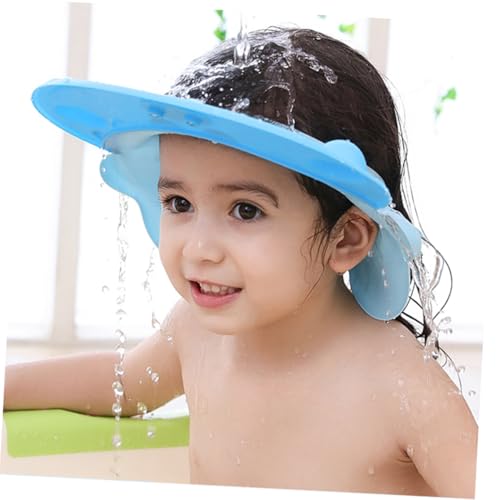 FIXOSHEE 4 Stück Teiliges Verstellbares EVA Duschhauben Formung und Cartoon design Shampoo Schutz für Junge Mädchen und Kleinkinder Leicht Tragbar für unterwegs Zufällige Zufällige Farbe von FIXOSHEE