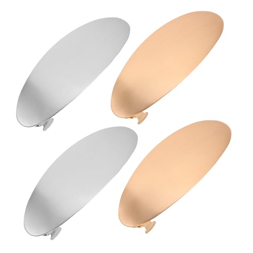FIXOSHEE 4stücke Ovale Metallspangen Für Frauen Und Mädchen Französische Haarspangen Robuste Konstruktion Haarfreundliches Finish Sicherer Sitz von FIXOSHEE