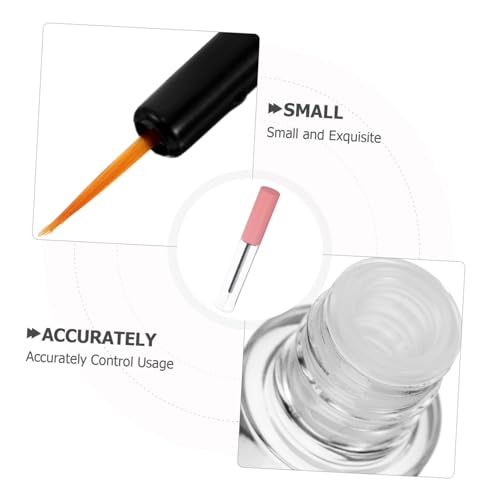 FIXOSHEE 5 Stück Nachfüllbare Kosmetikflaschen mit Applikator Leckschutz Deckel DIY Eyeliner und Wimperncreme Behälter Kompakt Präzise Dosierung für Reisen und Alltag von FIXOSHEE