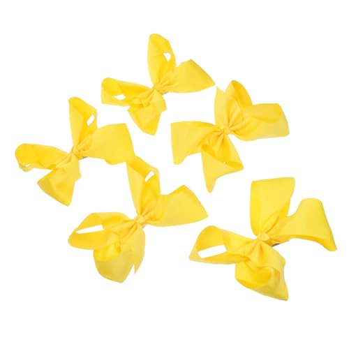 FIXOSHEE 5 Stück Teiliges Haarklammern Schleifen Haarspangen Bunte Haarschleifen Haarschmuck für Mädchen Kleinkinder Alltag und Geschenk von FIXOSHEE