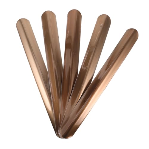 FIXOSHEE 50 Stück DIY Slap Bracelet Stahlkern Lange Metallplatten zum Basteln von Klatscharmbändern für Gruppenspaß Glatte Oberfläche Hautfreundlich Universalgröße von FIXOSHEE