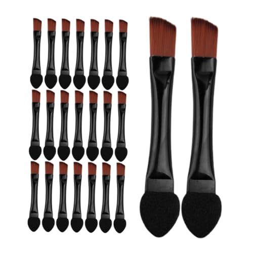 FIXOSHEE 50 Stück Doppelendiges Make Up Pinselset für Augenbrauen und Lidschatten Schräger Doppelseitiger Pinsel für Präzises Formen und Sanftes Verblenden Kompakt und Reisefreundlich für von FIXOSHEE