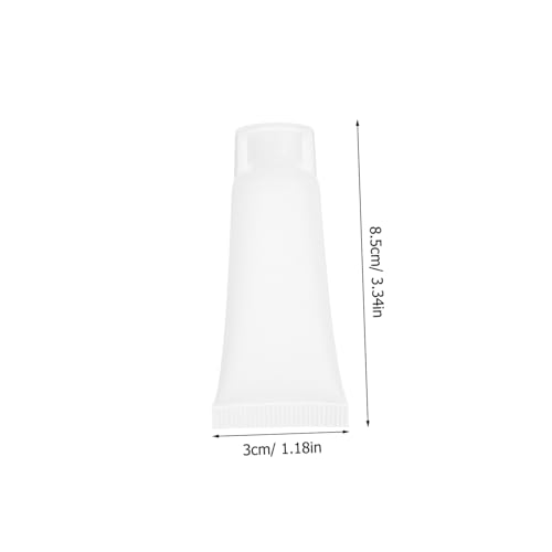 FIXOSHEE 50 Stück Leere Kosmetik Quetschflaschen mit Schraubverschluss Nachfüllbare Reise Toothpaste Tubes Auslaufsichere Lotion Squeeze Tubes für Creme DIY Kosmetik und Handcreme von FIXOSHEE