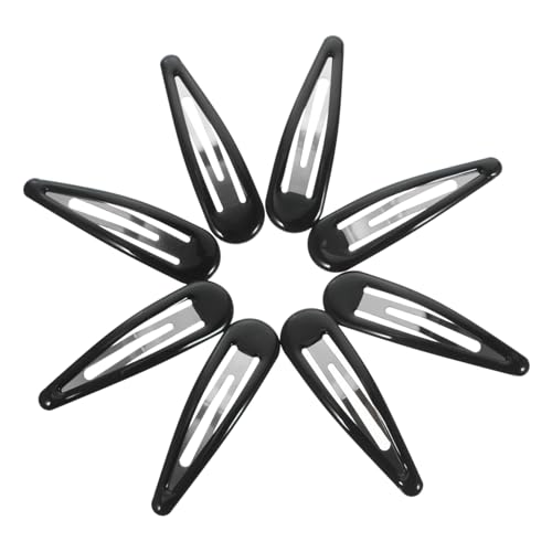 FIXOSHEE 50 Stück Teiliges Schwarze Metall Haarspangen für Frauen Rutschfeste Langlebige Snap Clips Geeignet für Dickes Haar Vielseitige Haarklammern für Alltag Party und Urlaub Modische von FIXOSHEE