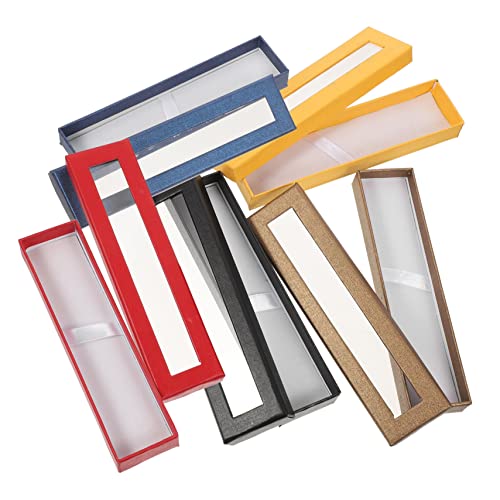 FIXOSHEE 5stücke Transparente Stifte-geschenkbox Aus Strapazierfähigem Leicht Und Tragbar Mit Klarem Fenster Für Stifte Und Kugelschreiber Für Täglichen Gebrauch Geschenkbox von FIXOSHEE