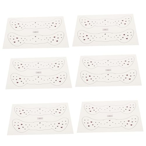 FIXOSHEE 6 Blätter Teiliges Zarte Temporäre Freckle Tattoos Aufkleber für Gesicht Natürlicher Look Einfach Anzubringen Entfernen für Party Festival Cosplay und Alltags Make Up von FIXOSHEE