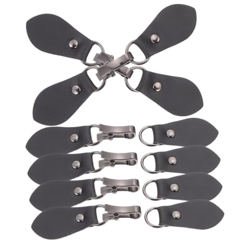FIXOSHEE 6 Paare Toggle Buckles aus Leder und Metall Robuste Verschlussclips für Cardigans Mäntel und Pullover Einfach zu Befestigen Langlebig und Elegant für Offene Jacken und Strickwaren von FIXOSHEE