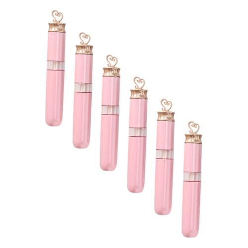 FIXOSHEE 6 Stück Lippenpflegetube Lipgloss Behälter Nachfüllbar für Frauen DIY Lipgloss Lippenbalsam Leerfarbige Lippenstift Aufbewahrung Leicht Tragbar von FIXOSHEE