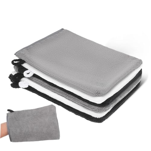FIXOSHEE 6 Stück Peelinghandschuhe für Dusche und Gesicht Wiederverwendbare Strapazierfähige Badehandschuhe aus Feiner Faser mit Sanftem Peeling Makeup entferner Aufhängeöse Vielseitig FIXOSHEE 6 Stück Peelinghandschuhe für Dusche und Gesicht Wiederverwendbare Strapazierfähige Badehandschuhe aus Feiner Faser mit Sanftem Peeling Makeup entferner Aufhängeöse Vielseitig von FIXOSHEE