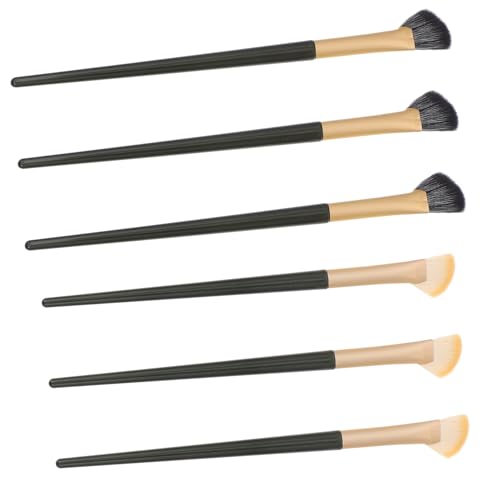 FIXOSHEE 6 Stück Teiliges Eyeliner Pinsel mit Abgeschrägten Concealer Eyeshadow Pinseln Präzise Augen make up Bürsten für Frauen und Mädchen Vielseitig Einsetzbar für Feine Striche und von FIXOSHEE