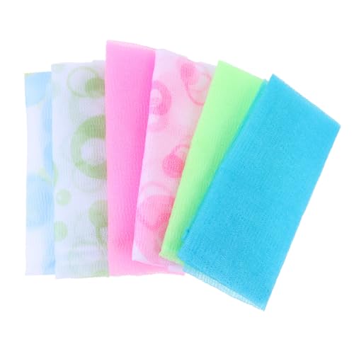 FIXOSHEE 6 Stück Teiliges Nylon Peeling badetuch Beidseitig Lang Leicht Exfolierend zur Porentiefe Reinigung Schnelltrocknend Maschinenwaschbar für Ganzkörperdusche und Reisegebrauch FIXOSHEE 6 Stück Teiliges Nylon Peeling badetuch Beidseitig Lang Leicht Exfolierend zur Porentiefe Reinigung Schnelltrocknend Maschinenwaschbar für Ganzkörperdusche und Reisegebrauch von FIXOSHEE