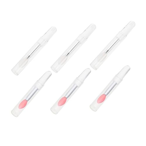 FIXOSHEE 6 Stück Teiliges Silikon Make Up Pinselset mit Lidschatten Applikatoren Präzise Lippen und Augen Make Up Anwendung für Frauen Tragbar Wiederverwendbar mit Halbtransparenten und von FIXOSHEE