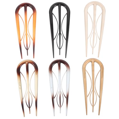 FIXOSHEE 6 Stück U Förmige Französische Haarnadeln Teiliges für Damen Robuste Haarnadeln mit Klassischem Zweigdesign zum Fixieren von Dutts und Vielseitigem Haarstyling bei Hochzeiten und von FIXOSHEE