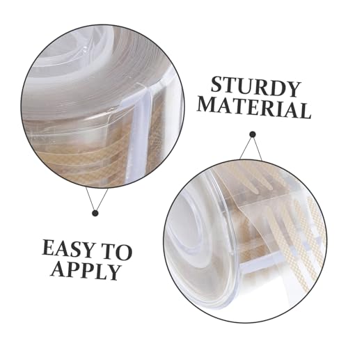 FIXOSHEE 600 Stück Unsichtbare Doppelte Augenlid Aufkleber mit Netzstruktur Hautfarbene Atmungsaktive Eyelid Tape Stripes für Natürliches Augenlid Lifting Leichte Dünne Schlupflider von FIXOSHEE