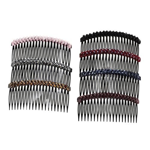 FIXOSHEE 7 Stück Teiliges Strass Kristall Haarzähne Kamm Haarschmuck für Damen und Mädchen Langlebig Elegant Vielseitig für Hochzeit Party Cosplay und Besondere Anlässe von FIXOSHEE