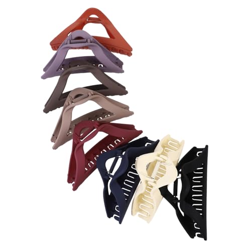 FIXOSHEE 8 Stück Große Dreieckige Haarklammer für Dickes Haar Rutschfeste Krallenclips Stilvolle Haarspangen für Damen Fester Griff Einfach Anzuwenden Geeignet für Alltag und Festliche von FIXOSHEE