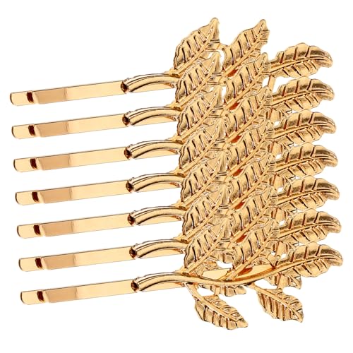 FIXOSHEE 8 Stück Haarklammern Blattdesign Leichte und Langlebige Metall haarnadeln für Damen und Braut Vielseitige Bobby Pins für sicheren Griff und Modische Frisuren von FIXOSHEE