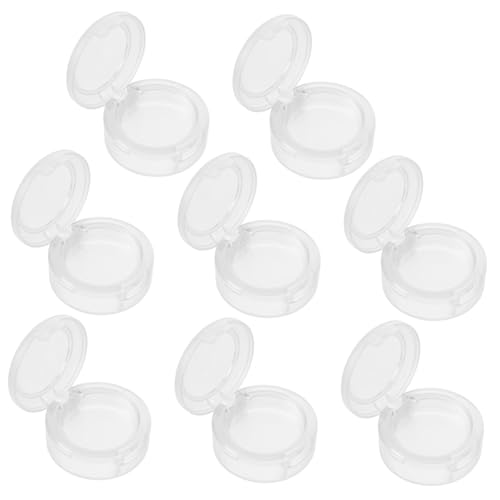 FIXOSHEE 8 Stück Teiliges Weiß Kosmetik Organizer Aufbewahrungsbox Kompakt Leicht für Lidschatten Puder Lippenstift Reise Make-up Zubehör von FIXOSHEE