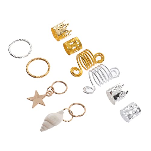 FIXOSHEE 90 Stück Teiliges Dreadlocks Haarring aus Metall Leichtes Hohles Design Modischer Haarschmuck für Damen und Herren Dekorative Haarmanschetten für Zöpfe und Dreadlocks Geschenk von FIXOSHEE