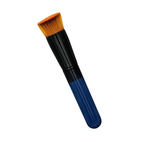 FIXOSHEE Abgewinkelter Foundation Pinsel mit Hochdichtem Haar für Flüssiges Make Up Ergonomisch zum Konturieren Verblenden und Highlighten Tragbares Make Up Pinsel Tool für Frauen und von FIXOSHEE