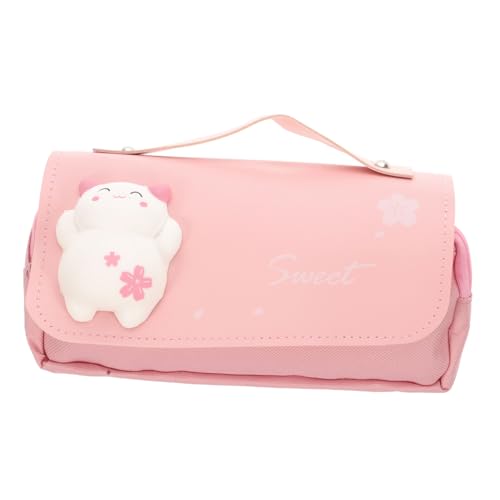 FIXOSHEE Multifunktionale Tragetasche Für Schreibwaren Kawaii Federpennal Strapazierfähigem Canvas Rosa Für Schule Büro Und Unterwegs von FIXOSHEE