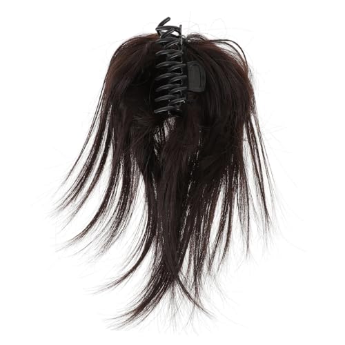 FIXOSHEE Clip Dutt Haarteil für Frauen Synthetische Ponytail extension Natürlich Aussehende Kurze Glatte Perücke Haarschmuck für Teen Weiches Hitzebeständiges Haaraccessoire von FIXOSHEE